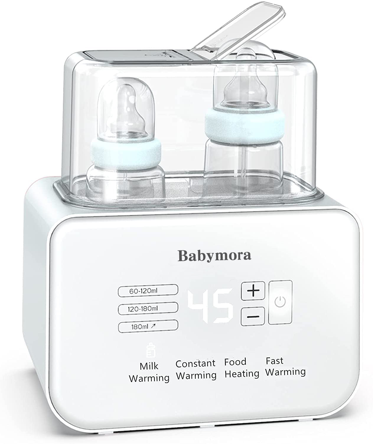 BABYMORA Bottle Warmer 8-in-1 Fast Baby Food Heater&BPA-Free Warmer